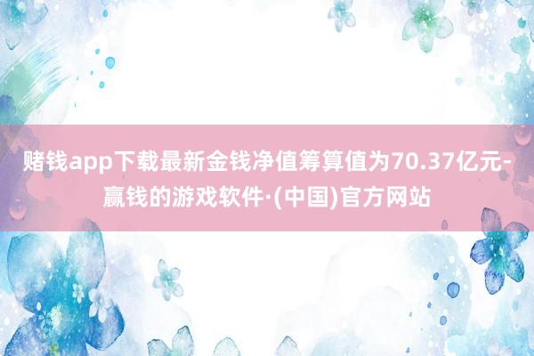 赌钱app下载最新金钱净值筹算值为70.37亿元-赢钱的游戏软件·(中国)官方网站